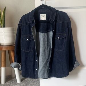 Abercrombie dark Blue Denim Shirt